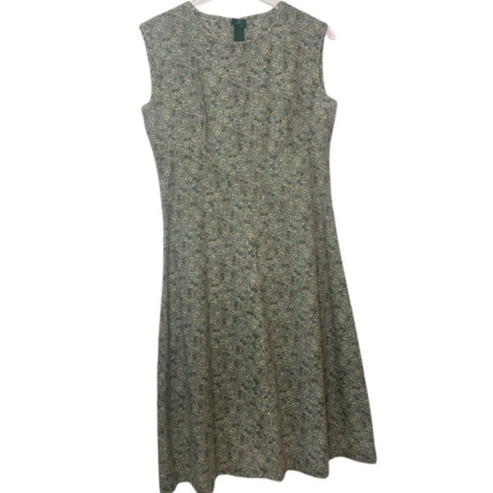 Vintage Handmade Cottage Core Floral Midi Dress